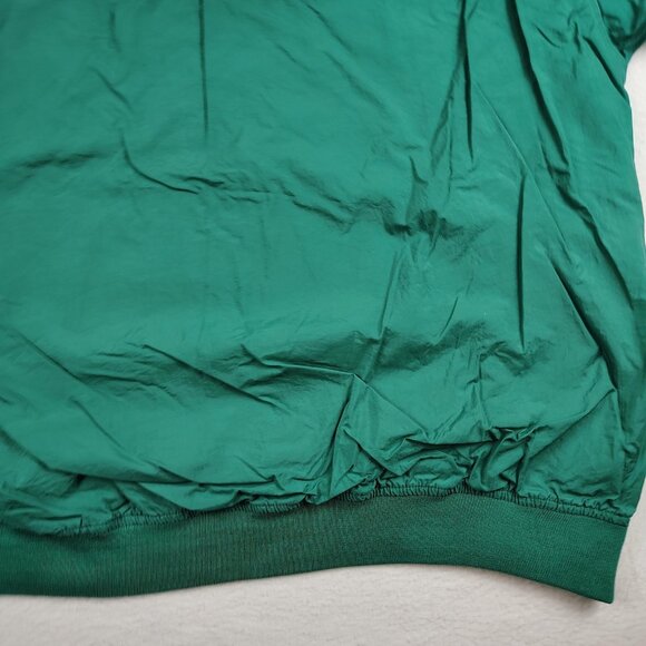 VTG 90's Adidas Windbreaker Jacket Mens XL Green Pullover 3 Stripes - Picture 5 of 11
